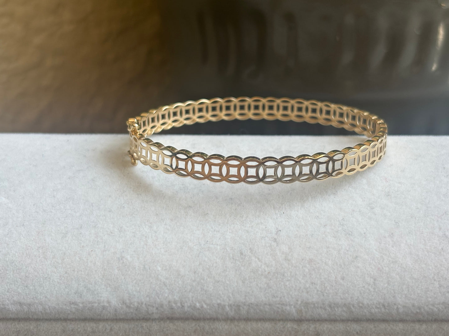 18K Real Gold Bangle