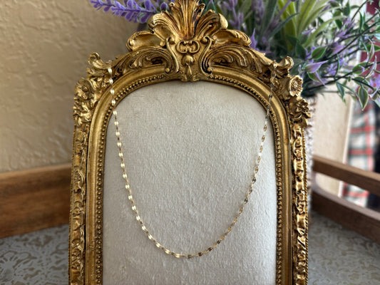 18K Real Gold Chain Necklace