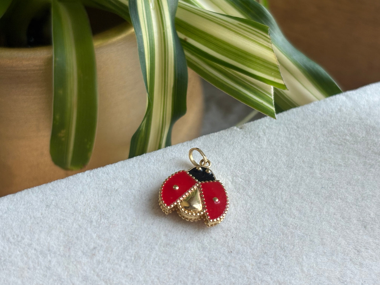 18K Real Gold Charm
