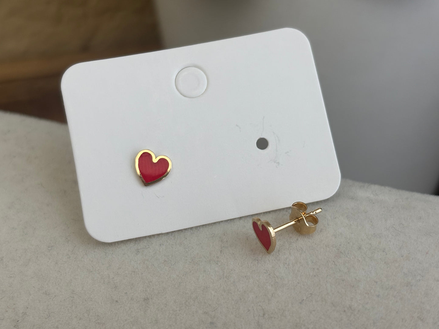 18K Real Gold Kids Earrings