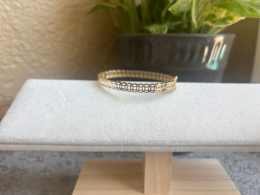 18K Real Gold Bangle