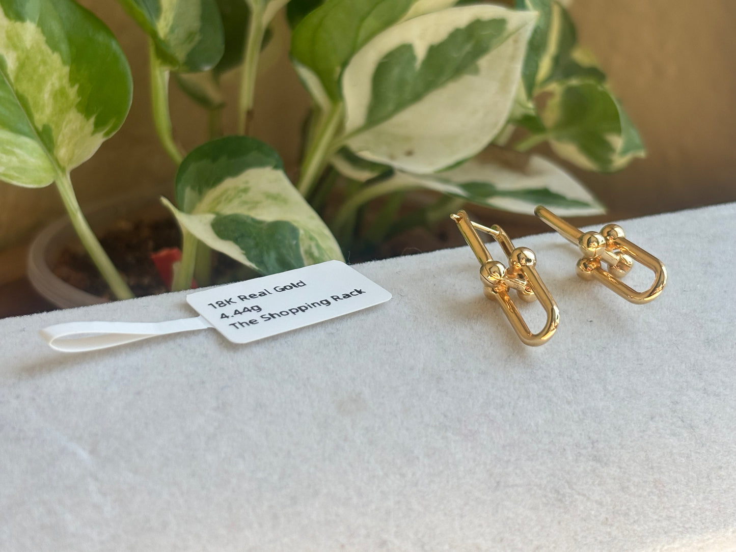 18K Real Gold Earrings