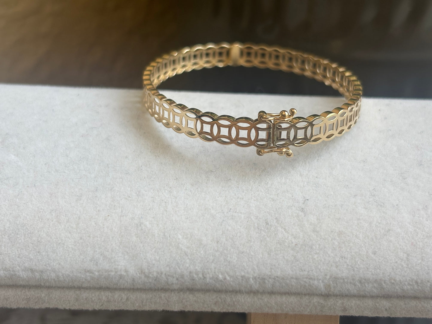 18K Real Gold Bangle