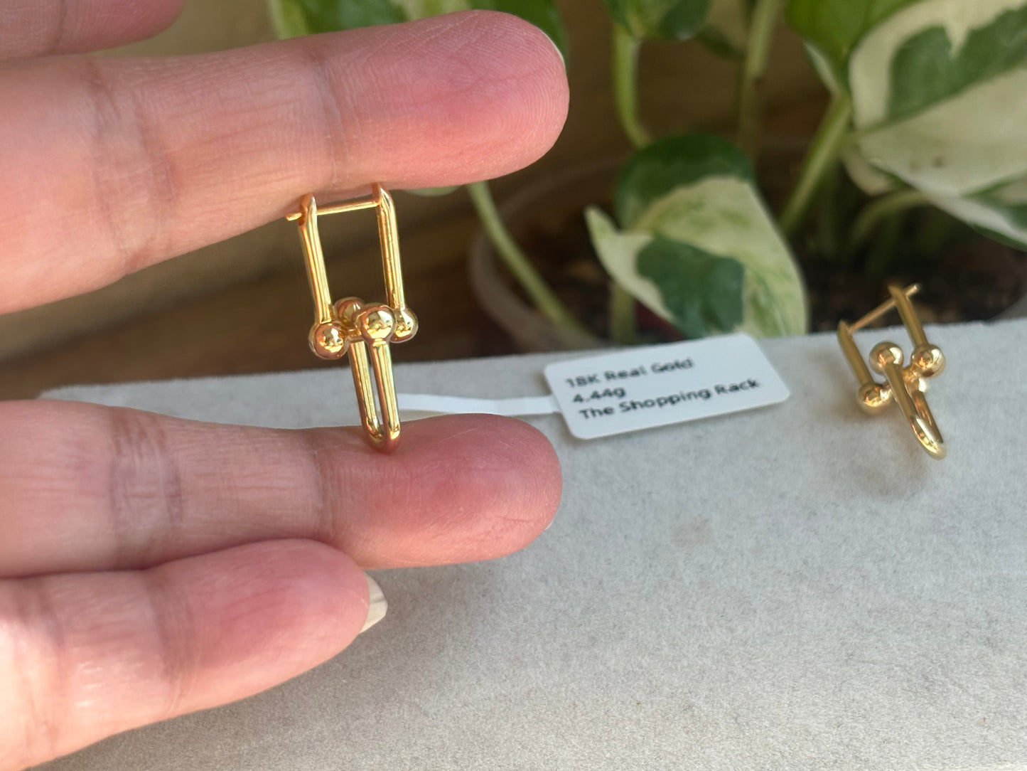 18K Real Gold Earrings