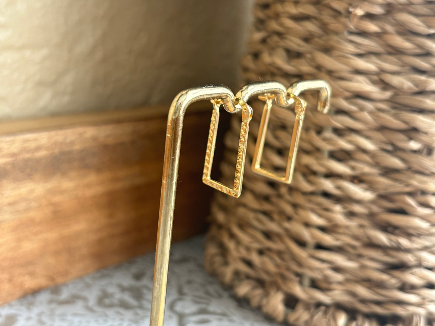 18K Real Gold Earrings