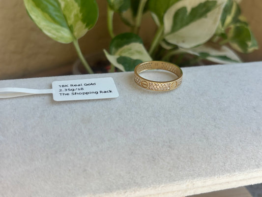 18K Real Gold Ring
