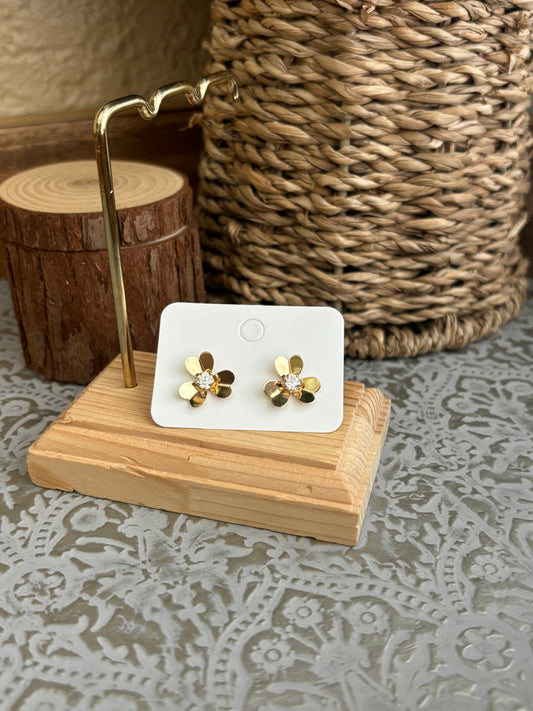 18K Real Gold Earrings