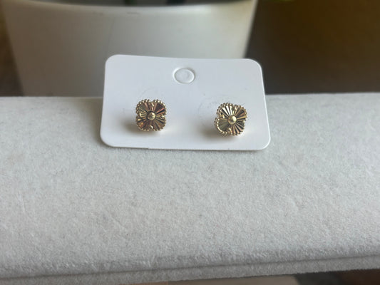 18K Real Gold Clover