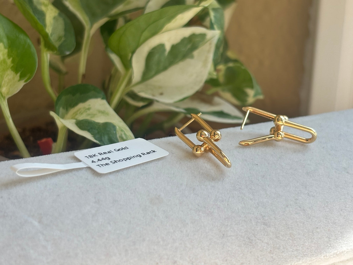 18K Real Gold Earrings