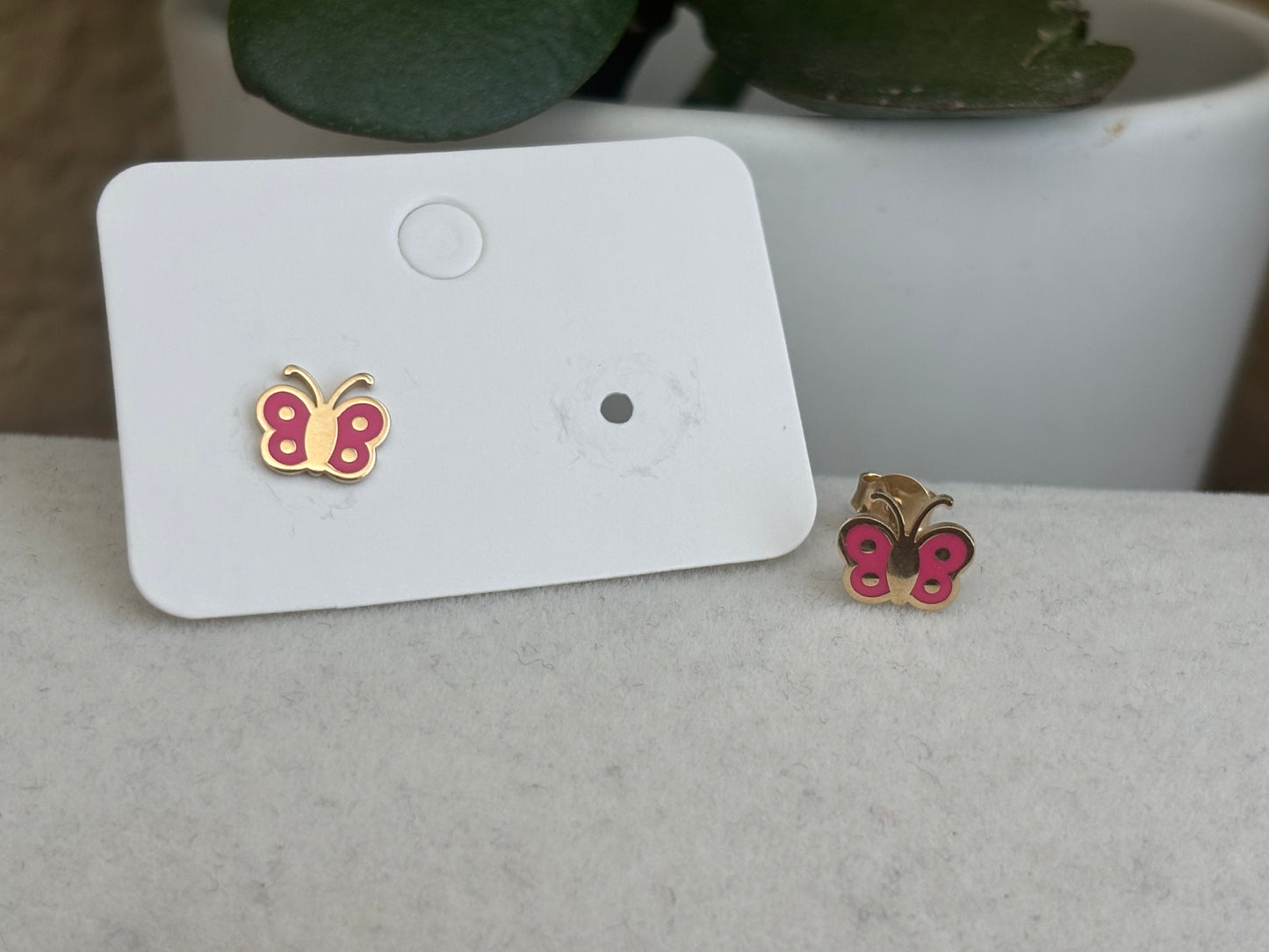 18K Real Gold Kids Earrings