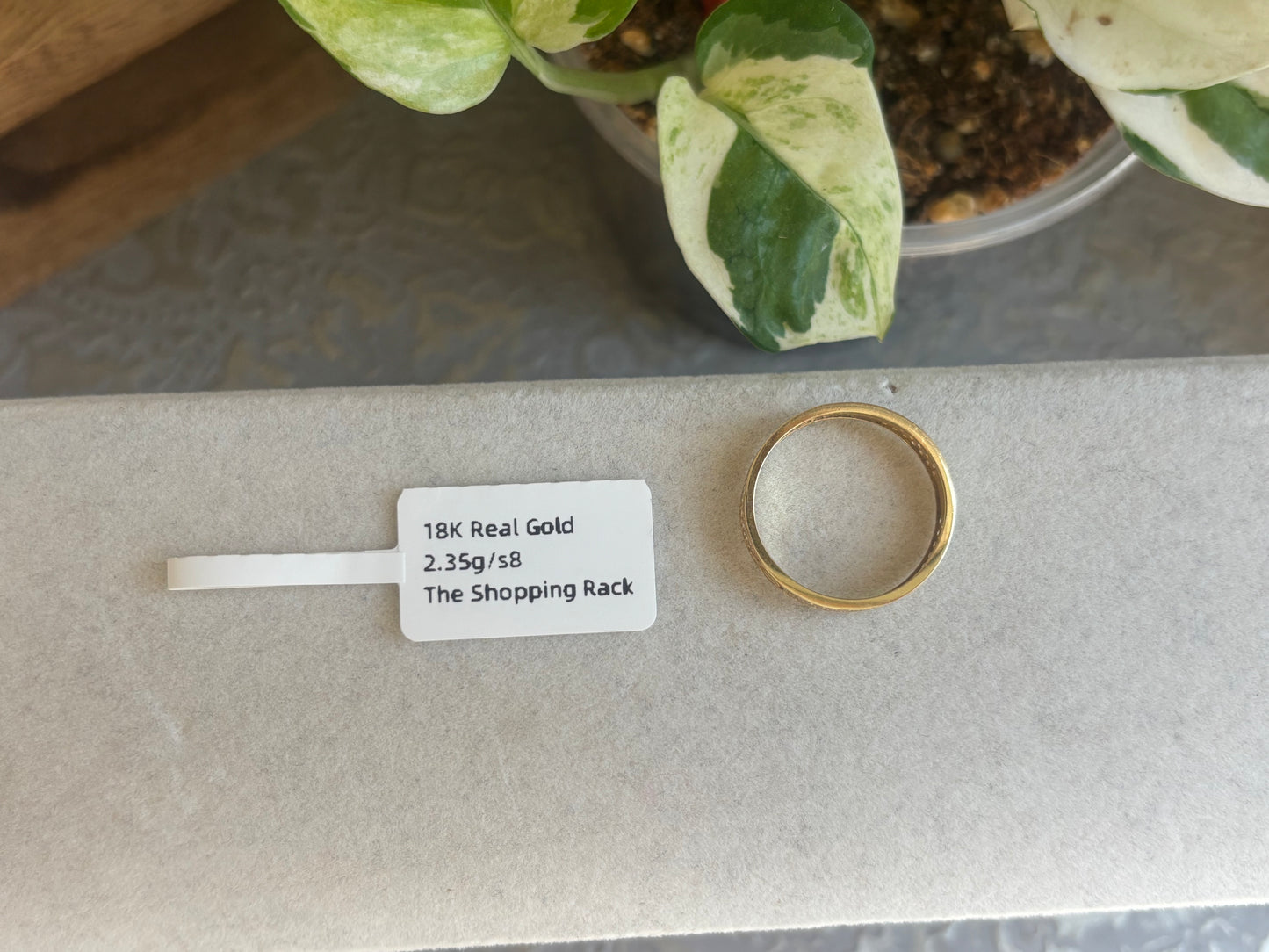 18K Real Gold Ring