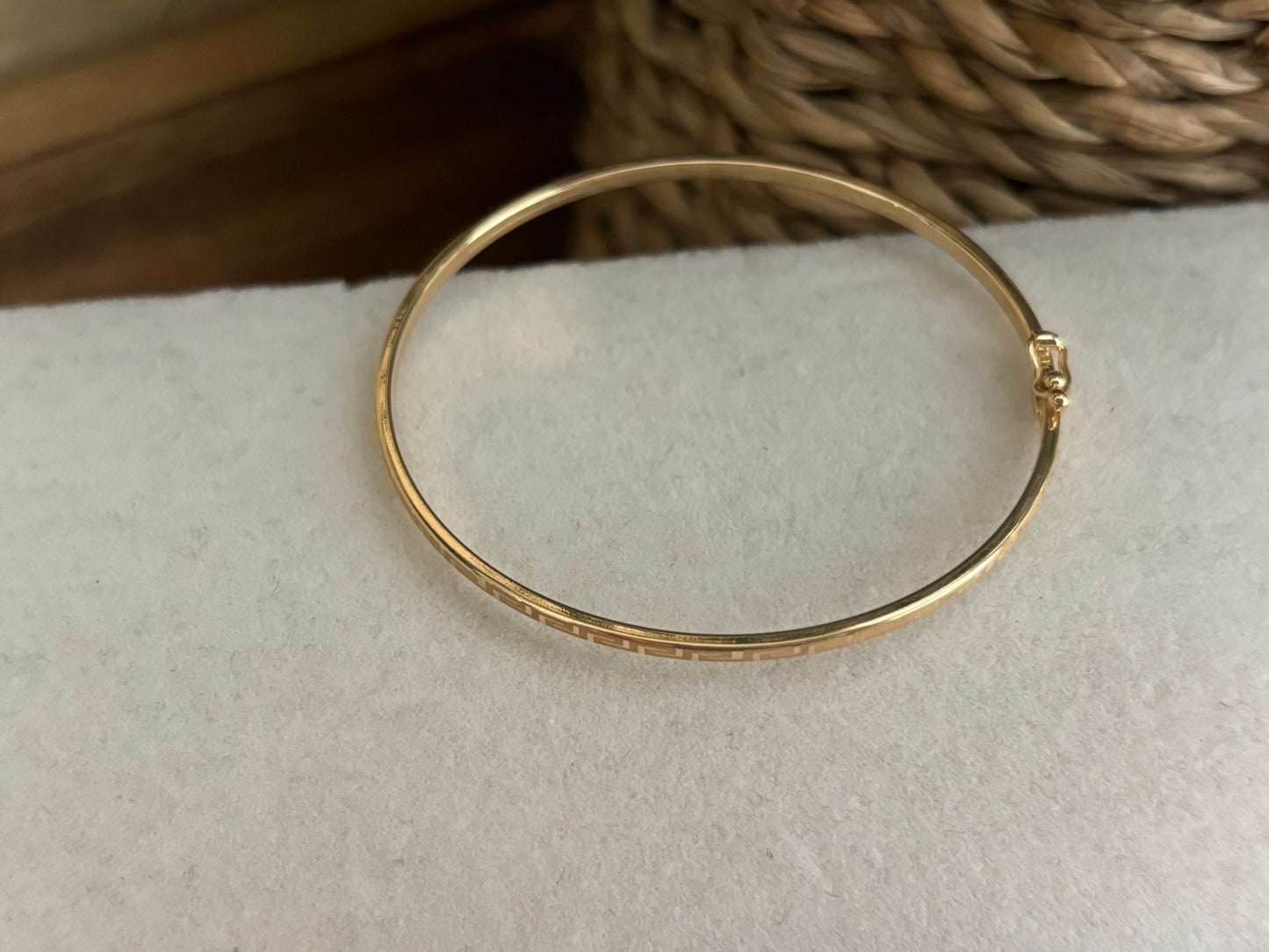 18K Real Gold Baby Bangle