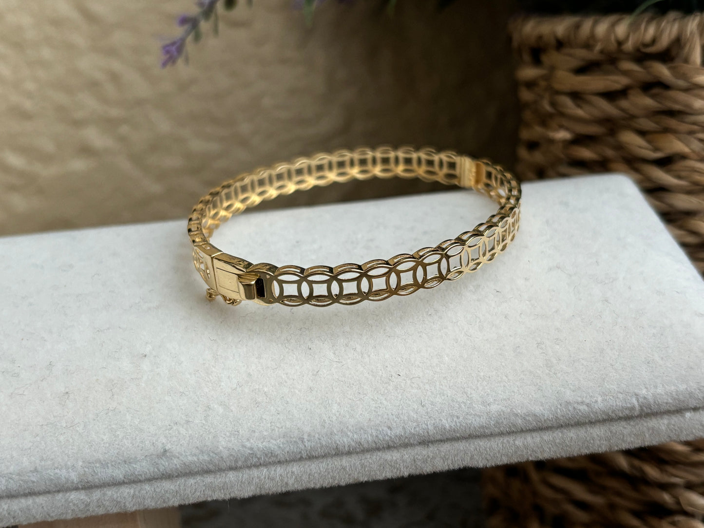 18K Real Gold Bangle