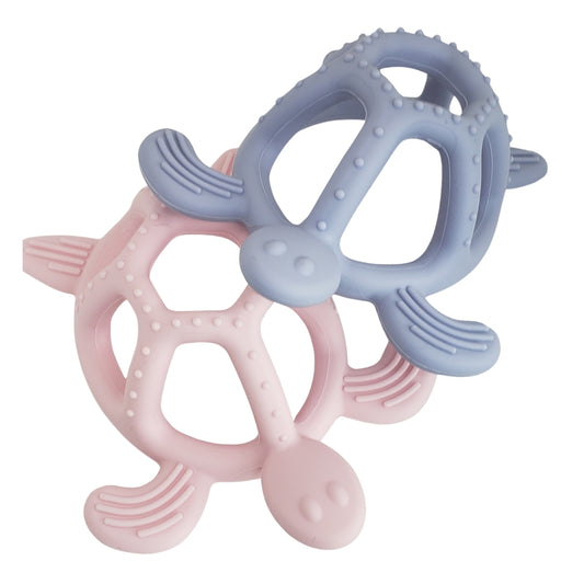 Premium Soft Silicone Sea Turtle Baby Teether - Multi-Color, BPA-Free, and Eco-Friendly